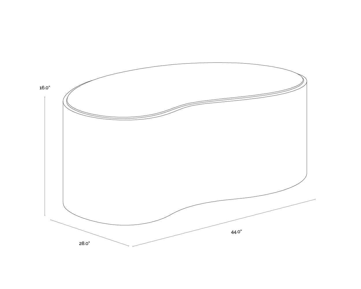 Ishiko Coffee Table - Large