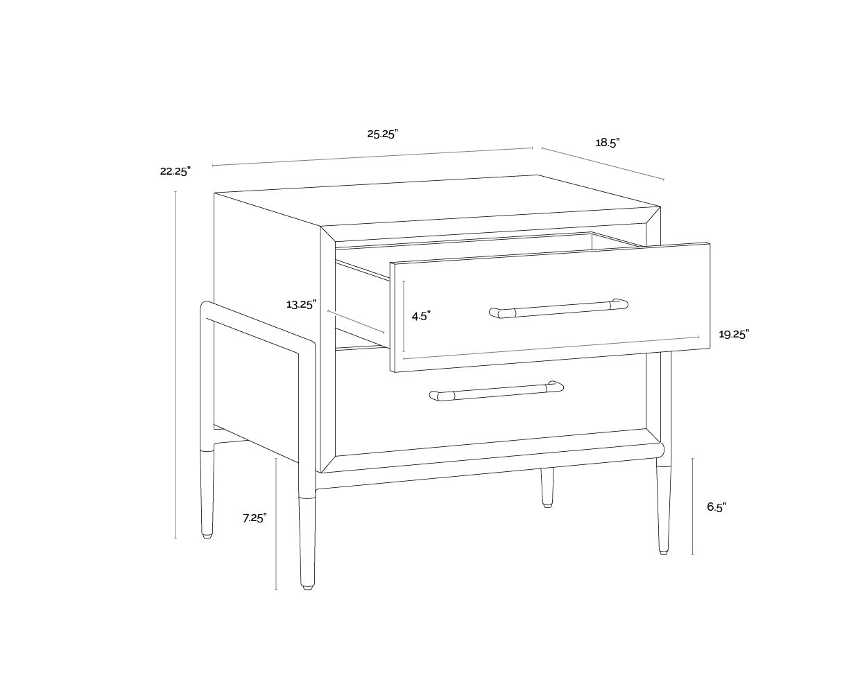Weldrick Nightstand - Oyster