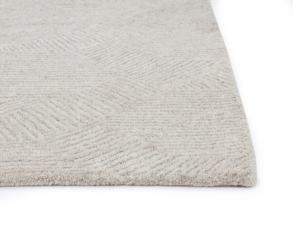 Calais Hand-Tufted Rug - Oatmeal / Grey - 8' X 10'