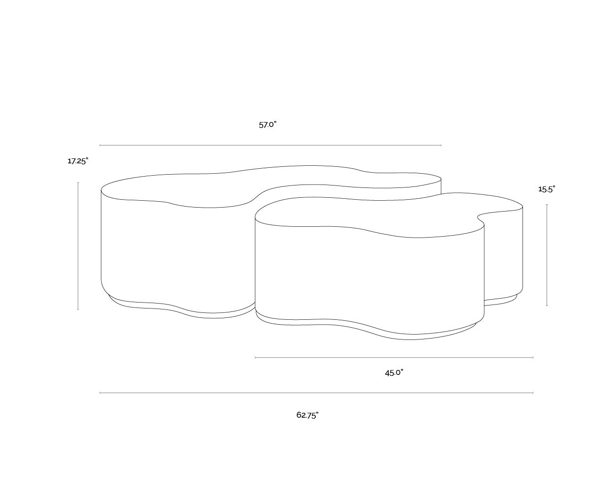 Boise Nesting Coffee Tables (Set Of 2)