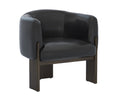 Trine Lounge Chair - Dark Brown - Vintage Black Night Leather