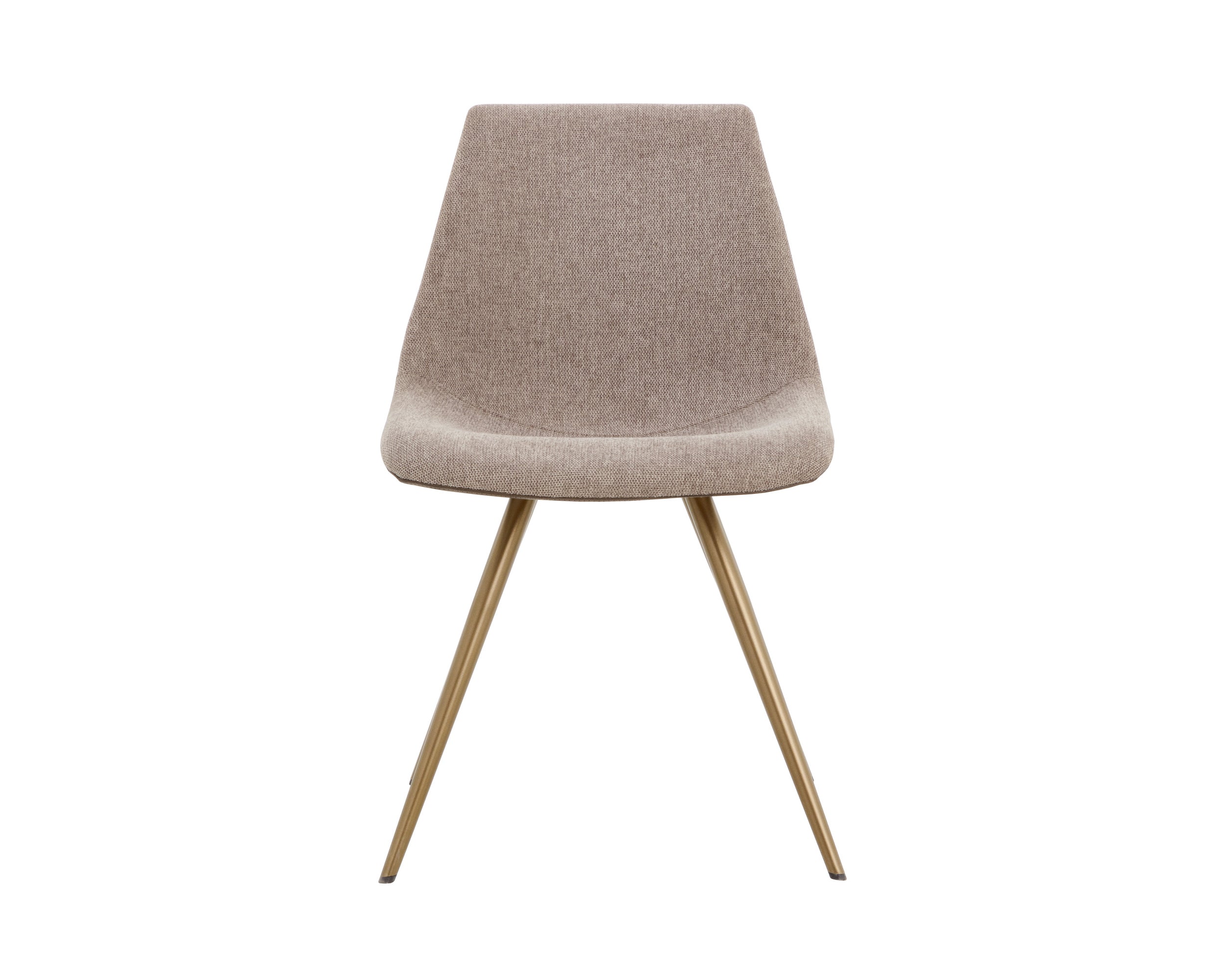 Lipa Dining Chair - Antique Bronze - Belfast Oyster Shell / Porpoise