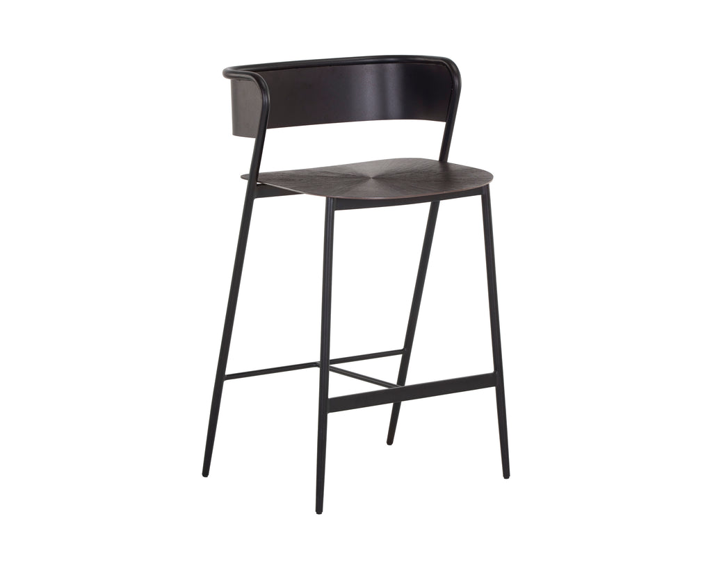 Keanu Counter Stool - Gunmetal