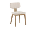 Rickett Dining Chair - Weathered Oak - Dove Cream