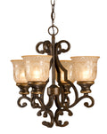 Norwalk 16'' Bronze Umber Chandelier