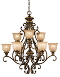 Norwalk 34'' Bronze Umber Chandelier