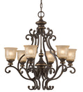 Norwalk 28'' Bronze Umber Chandelier