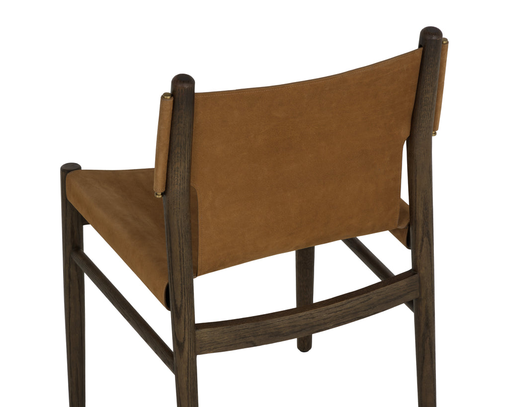 Argus Dining Chair - Nubuck Caramel Leather