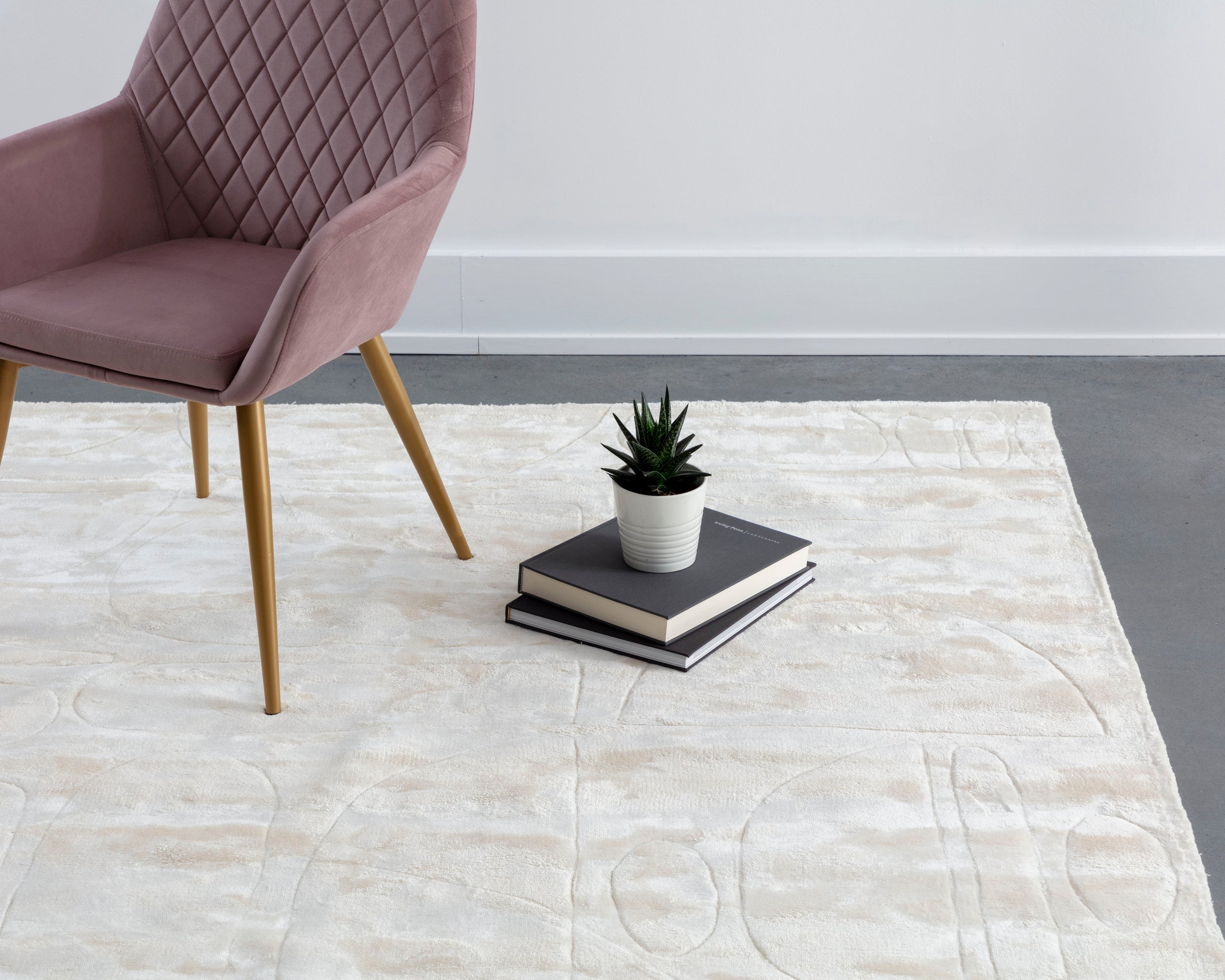 Caruso Hand-Loomed Rug - Cream / Ivory - 6' X 9'