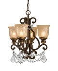 Norwalk 17'' Hand Cut Crystal Bronze Umber Chandelier