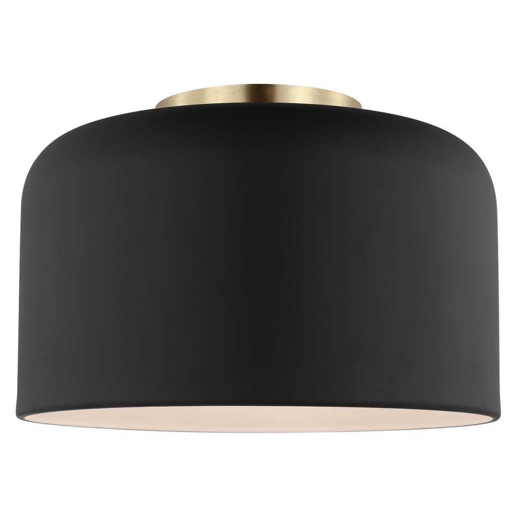 Malone Small Flush Mount Midnight Black