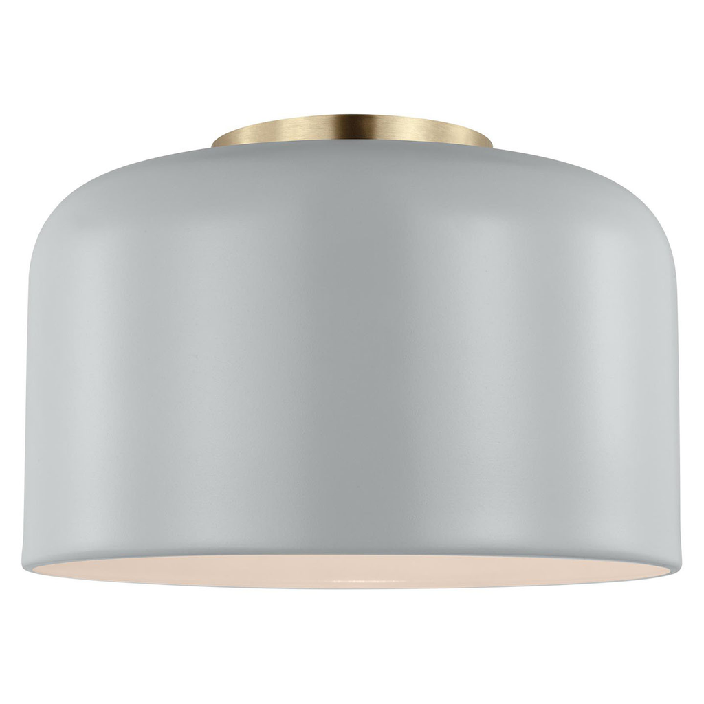 Malone Small Flush Mount Matte Grey