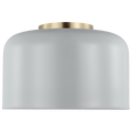 Malone Small Flush Mount Matte Grey