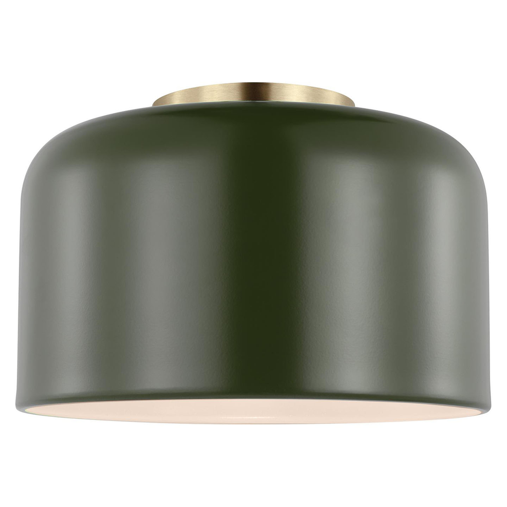Malone Small Flush Mount Olive