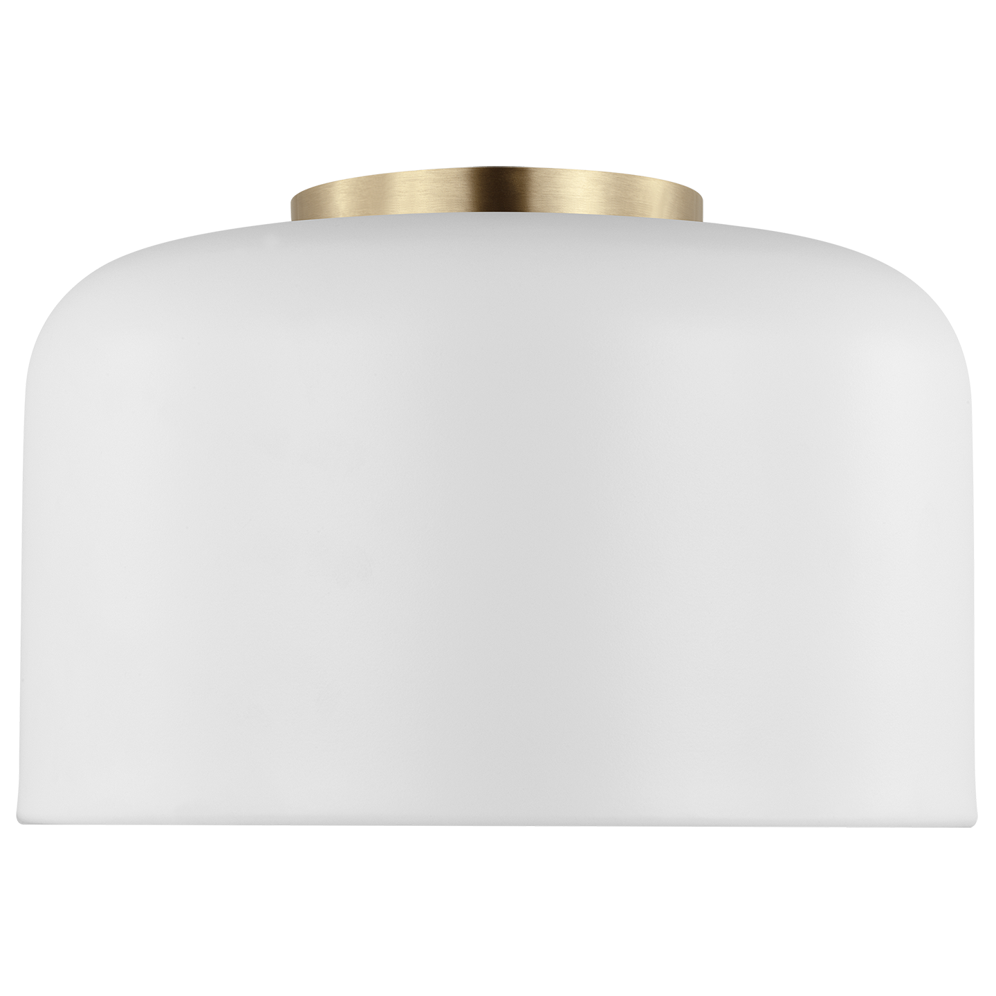 Malone Small Flush Mount Matte White Bulbs Included