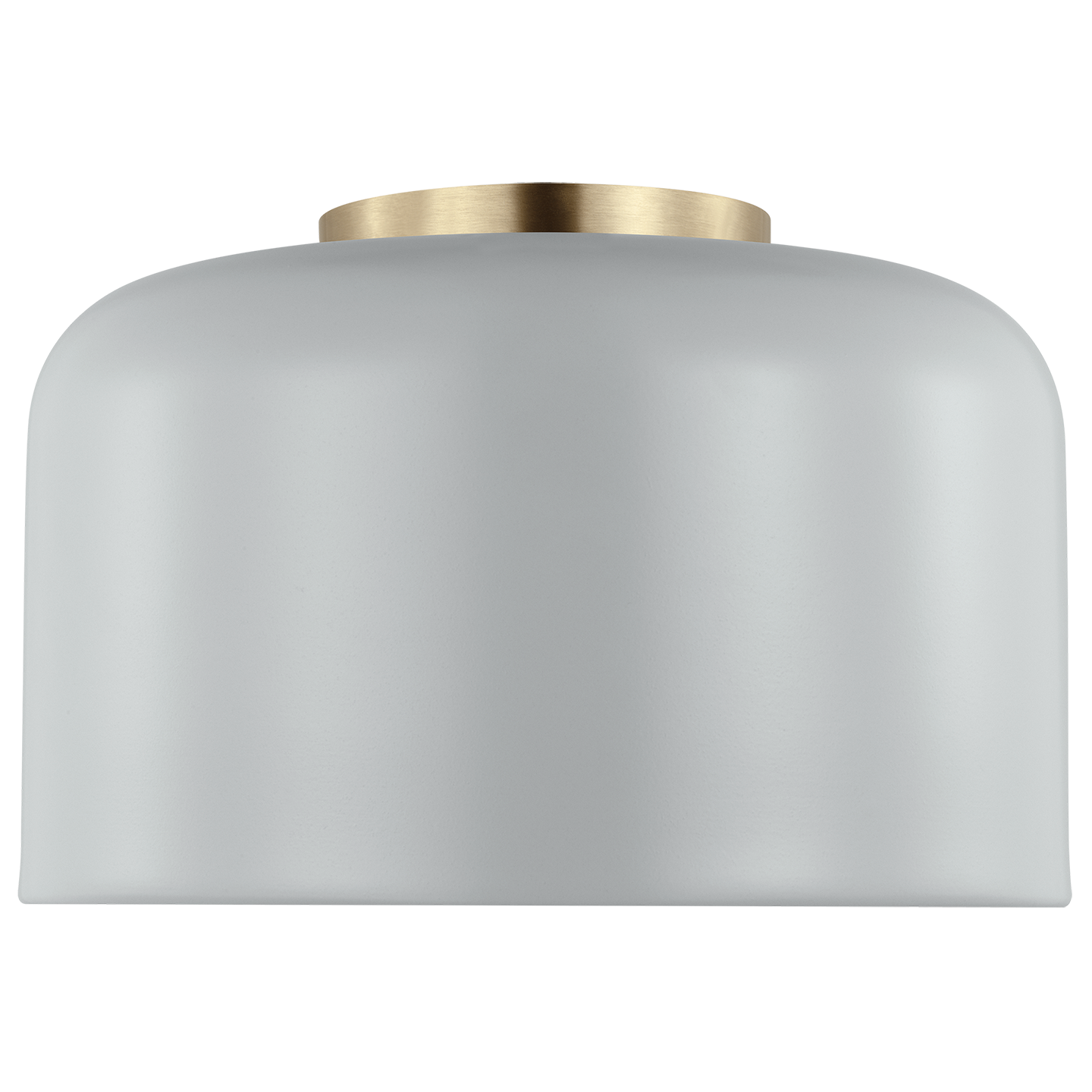 Malone Small Flush Mount Matte Grey Bulbs Inc