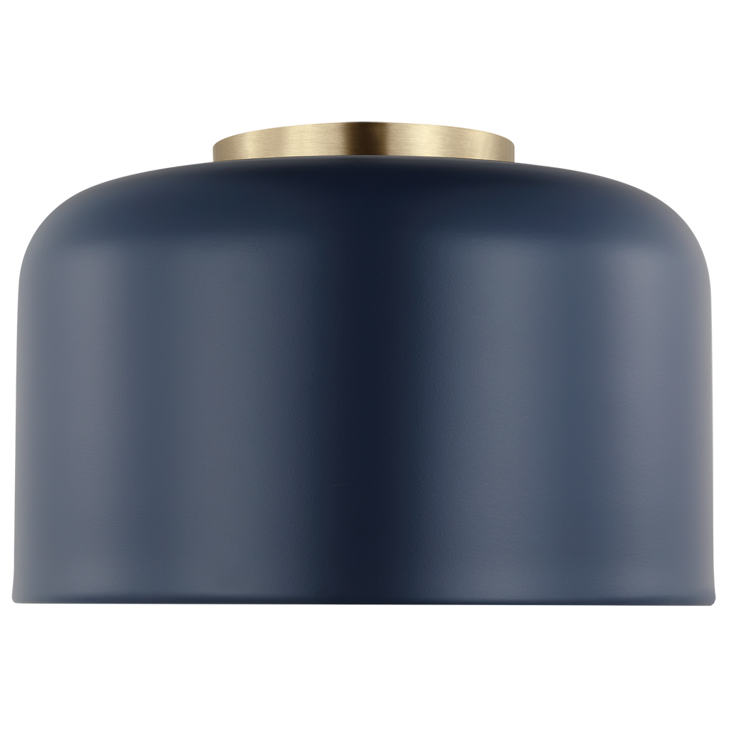 Malone Small Flush Mount Navy Bulbs Inc