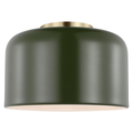 Malone Small Flush Mount Olive Bulbs Inc