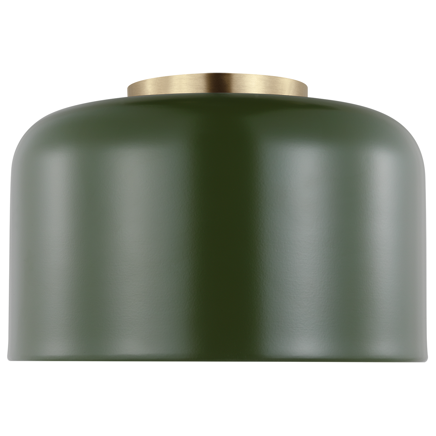 Malone Small Flush Mount Olive Bulbs Inc