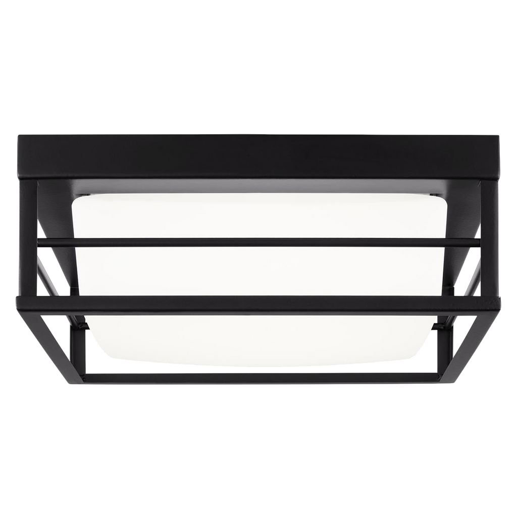 Dearborn Small LED Flush Mount Midnight Black Bulbs Inc