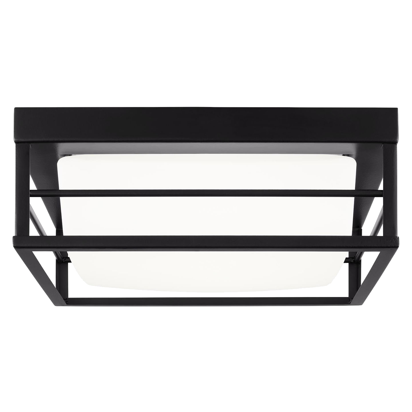 Dearborn Small LED Flush Mount Midnight Black Bulbs Inc