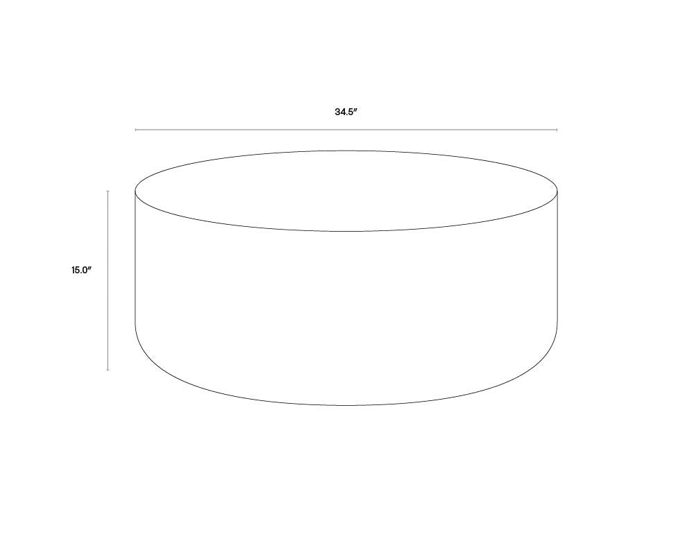 Diaz Coffee Table - Grey - Wood Grain Brown
