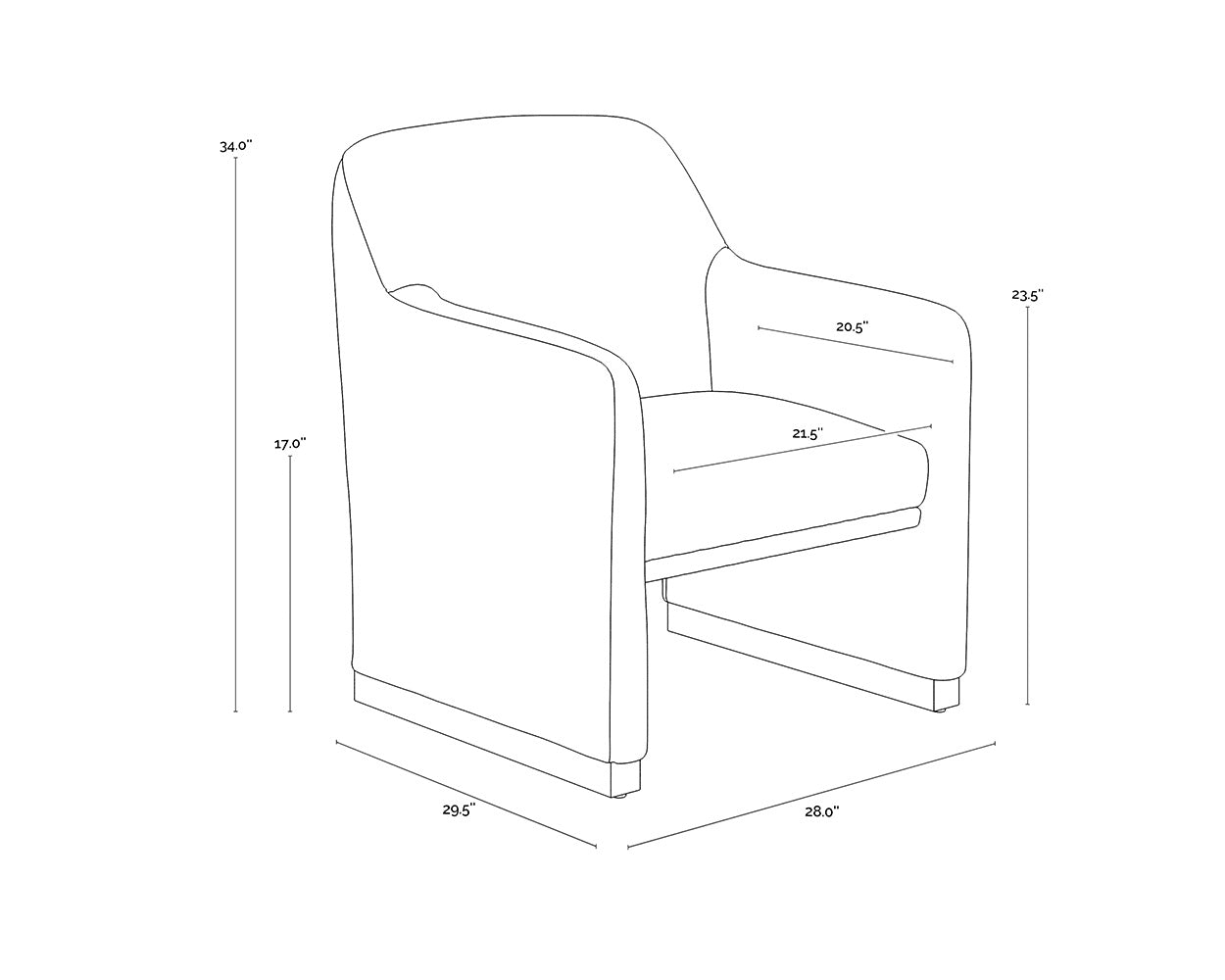 Jaime Lounge Chair - Meg Ash