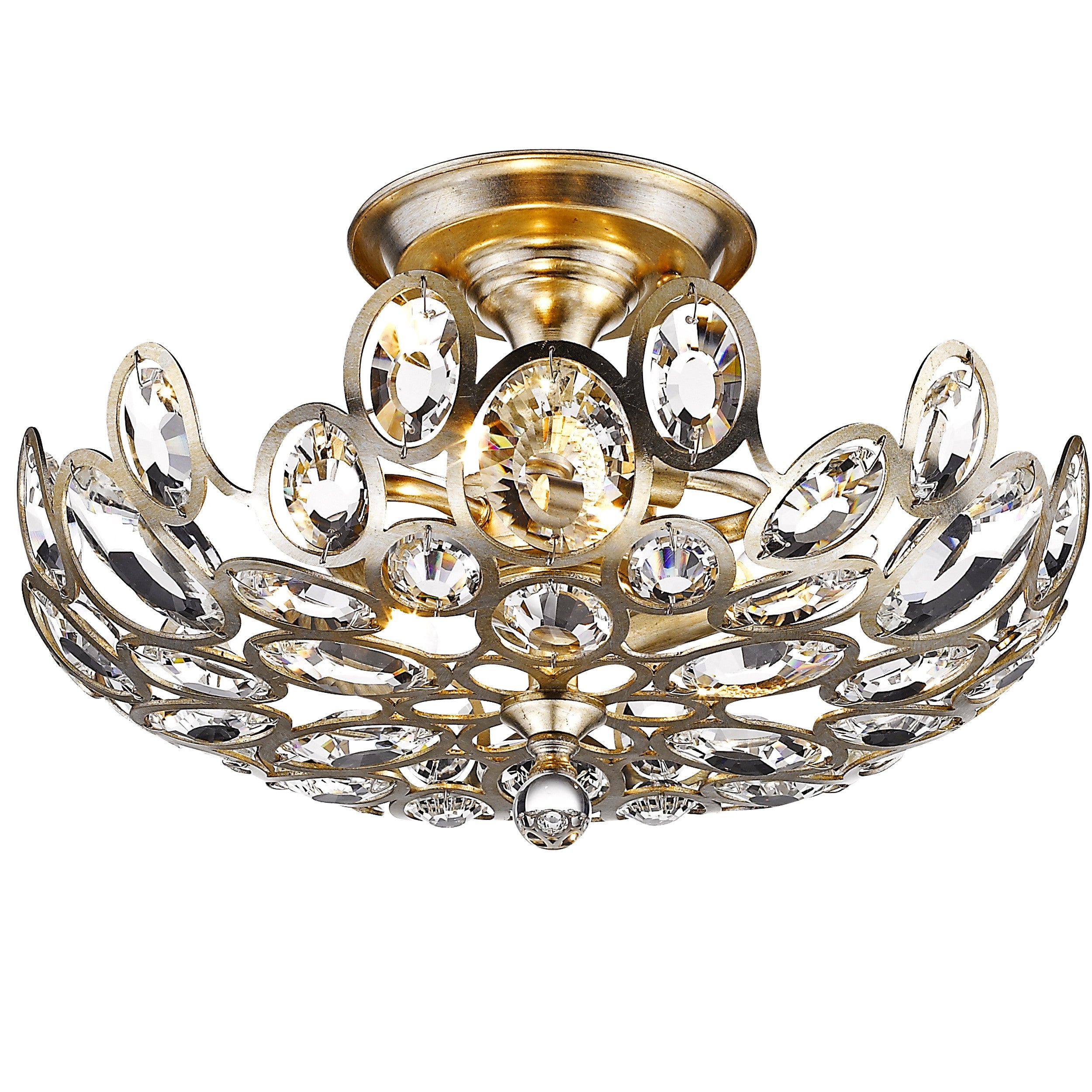 Sterling 16'' Distressed Twilight Semi Flush Mount