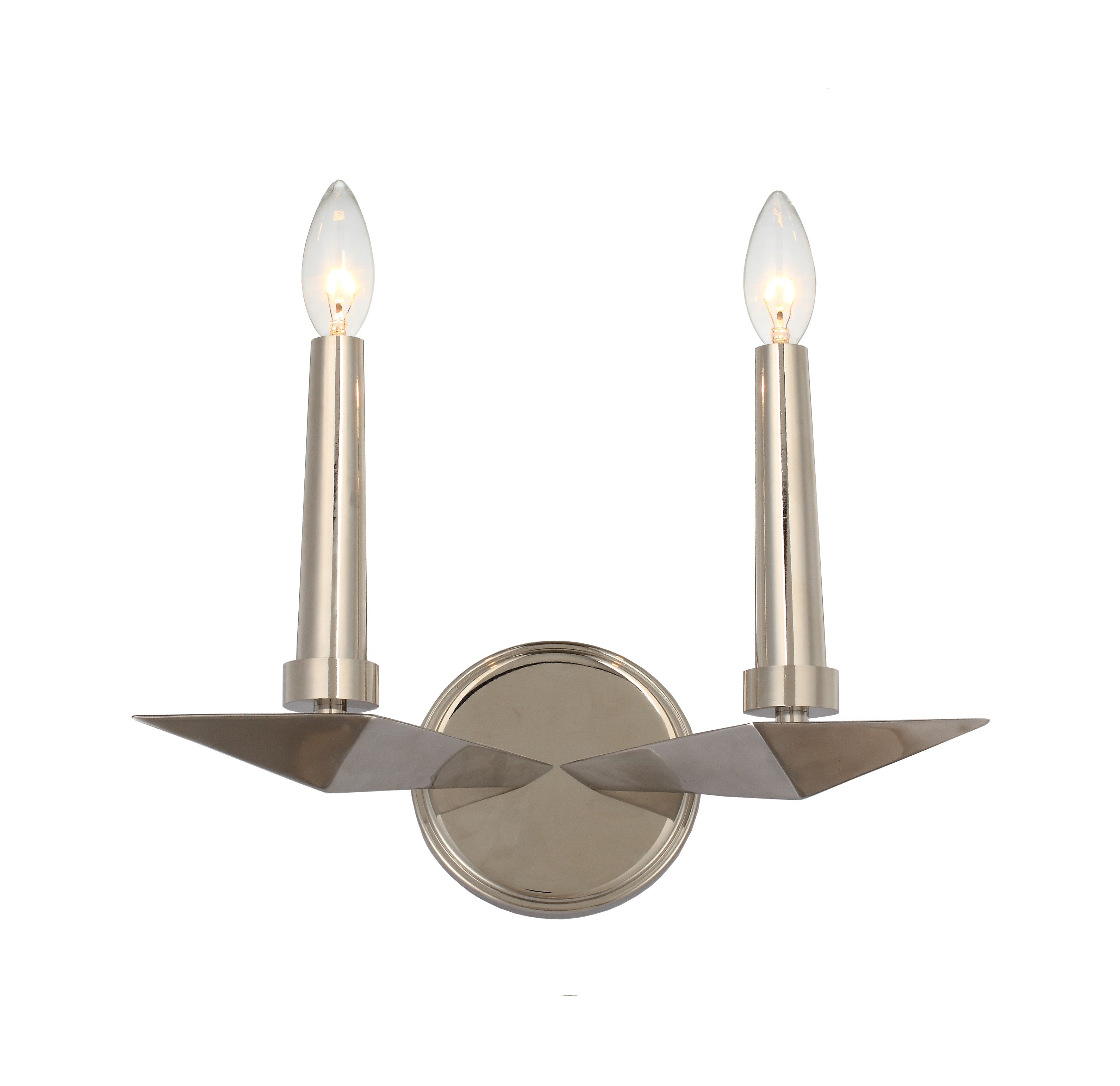 Palmer 11.75'' Wide 2 Light Polished Nickel Sconce