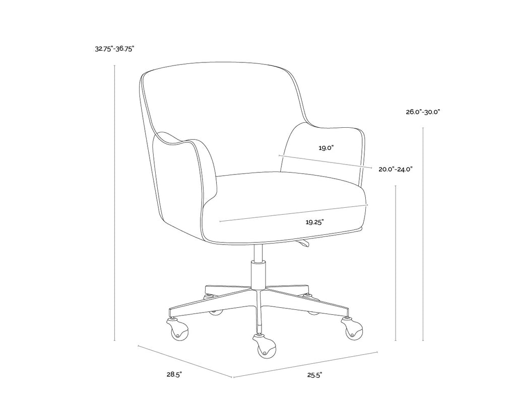 Karina Office Chair - Copenhagen White