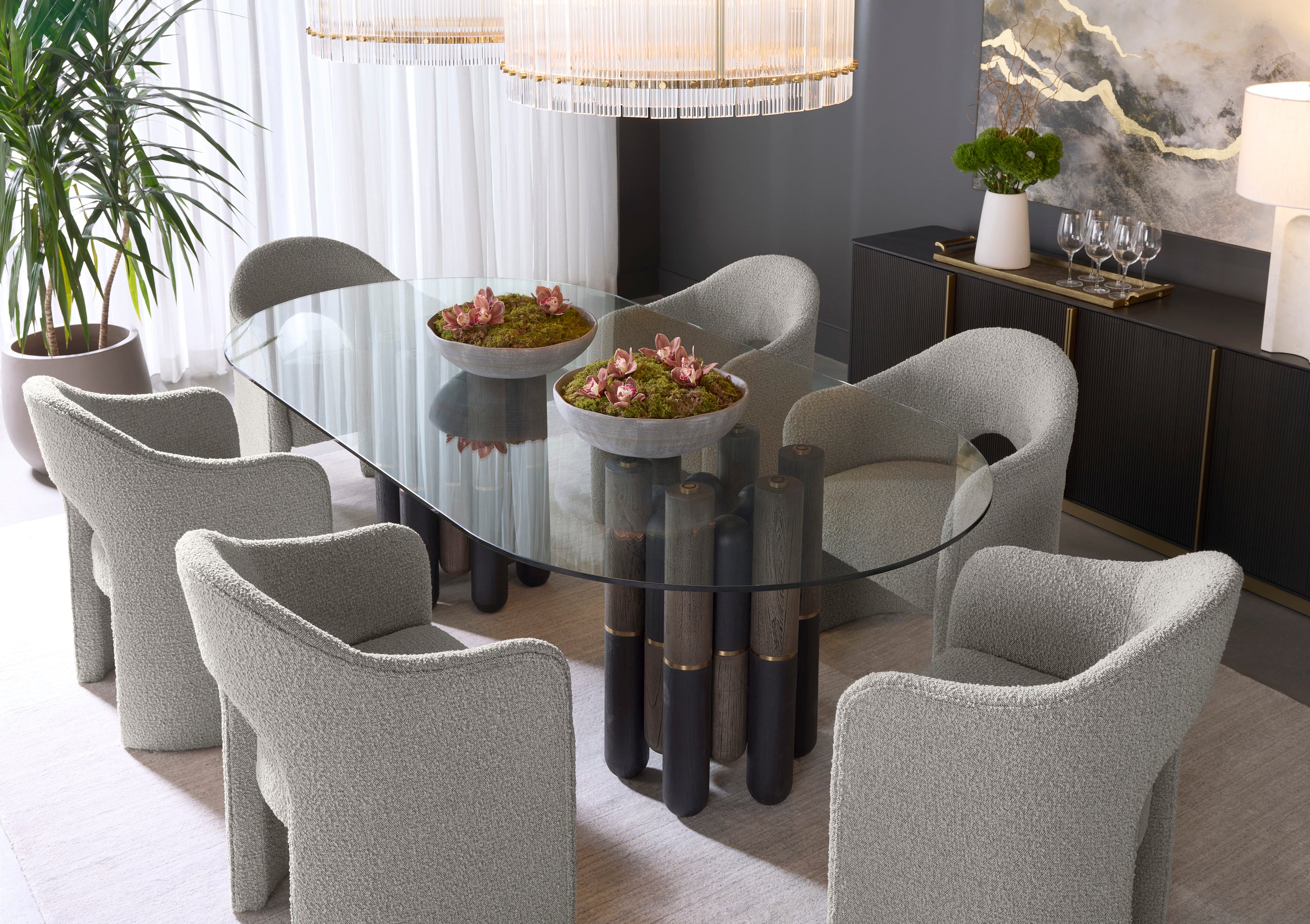 Kalla Sideboard - Charcoal