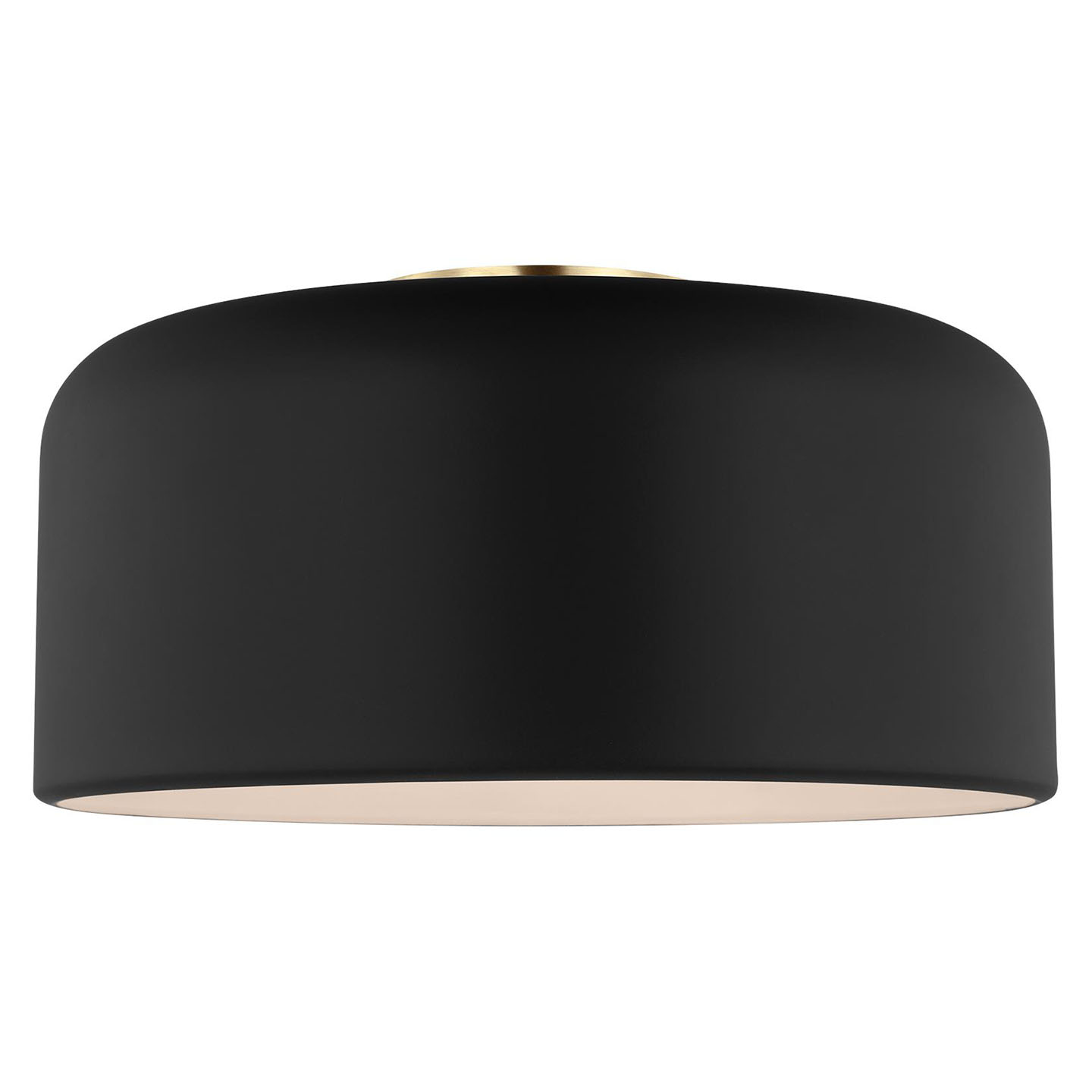 Malone Medium Flush Mount Midnight Black