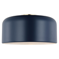 Malone Medium Flush Mount Navy Bulbs Inc