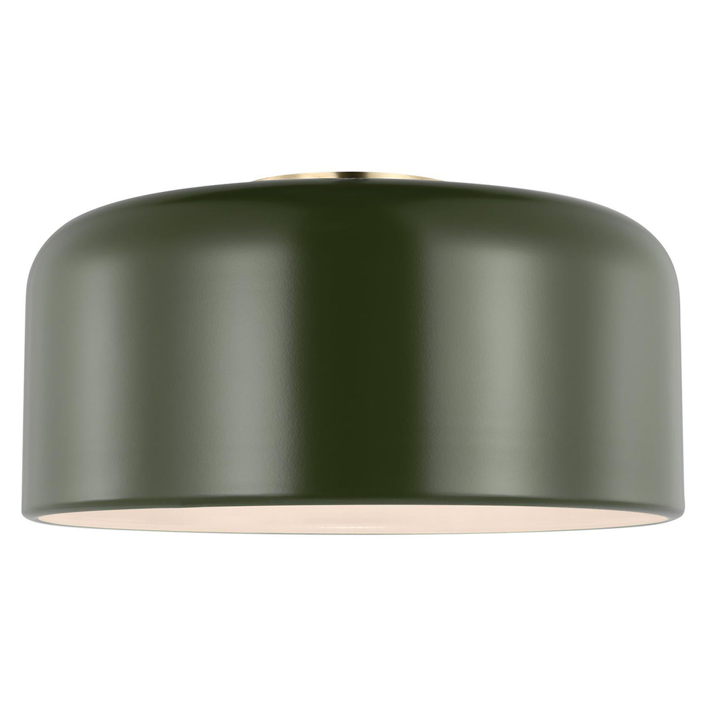 Malone Medium Flush Mount Olive Bulbs Included