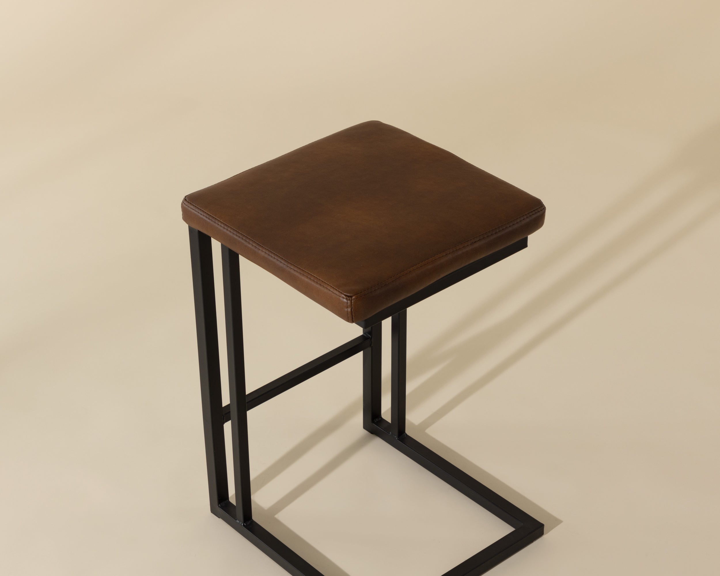 Boone Counter Stool - Black - Bravo Cognac
