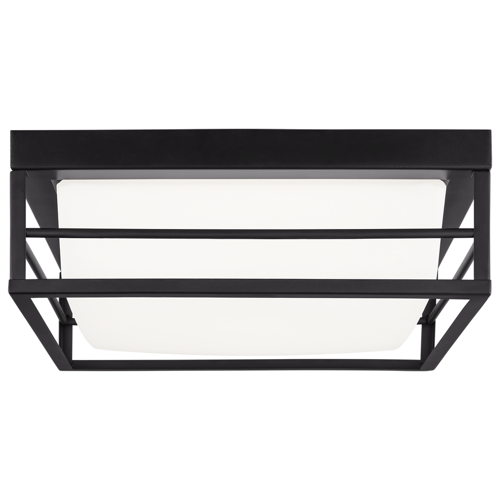Dearborn Medium LED Flush Mount Midnight Black Bulbs Inc