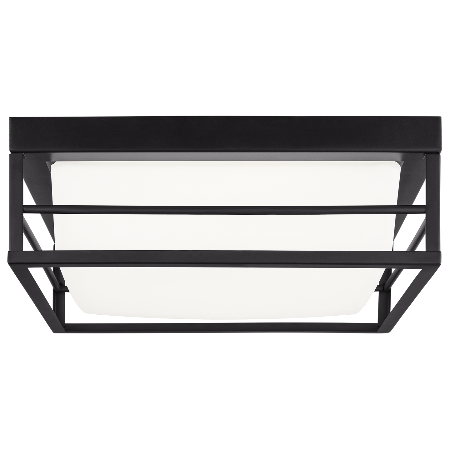 Dearborn Medium LED Flush Mount Midnight Black Bulbs Inc