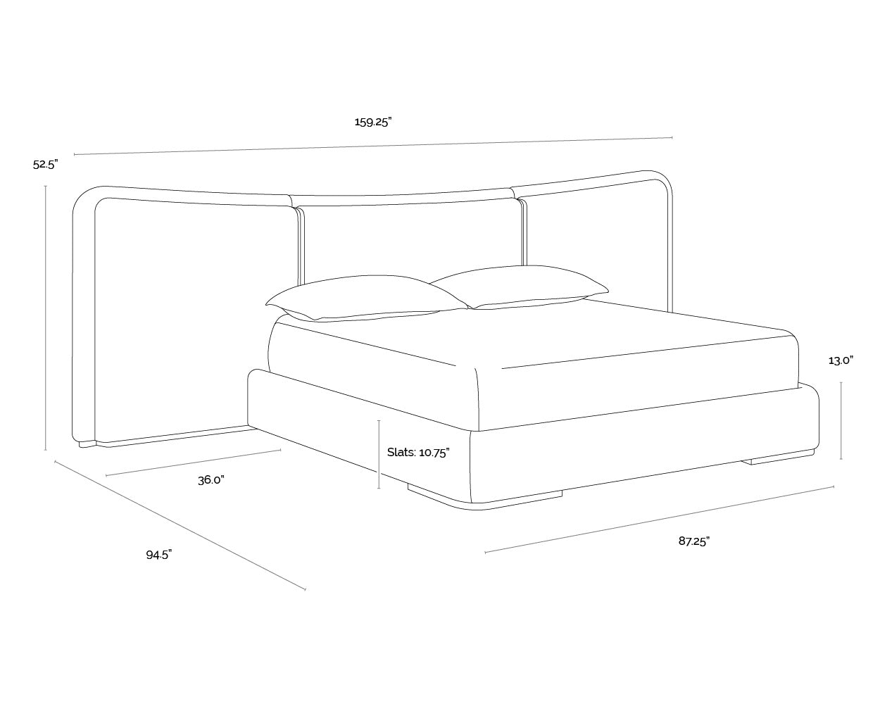 Clarimond Bed - King - Hailey Moon / Meg Taupe