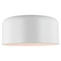 Malone Large Flush Mount Matte White Bulbs Included