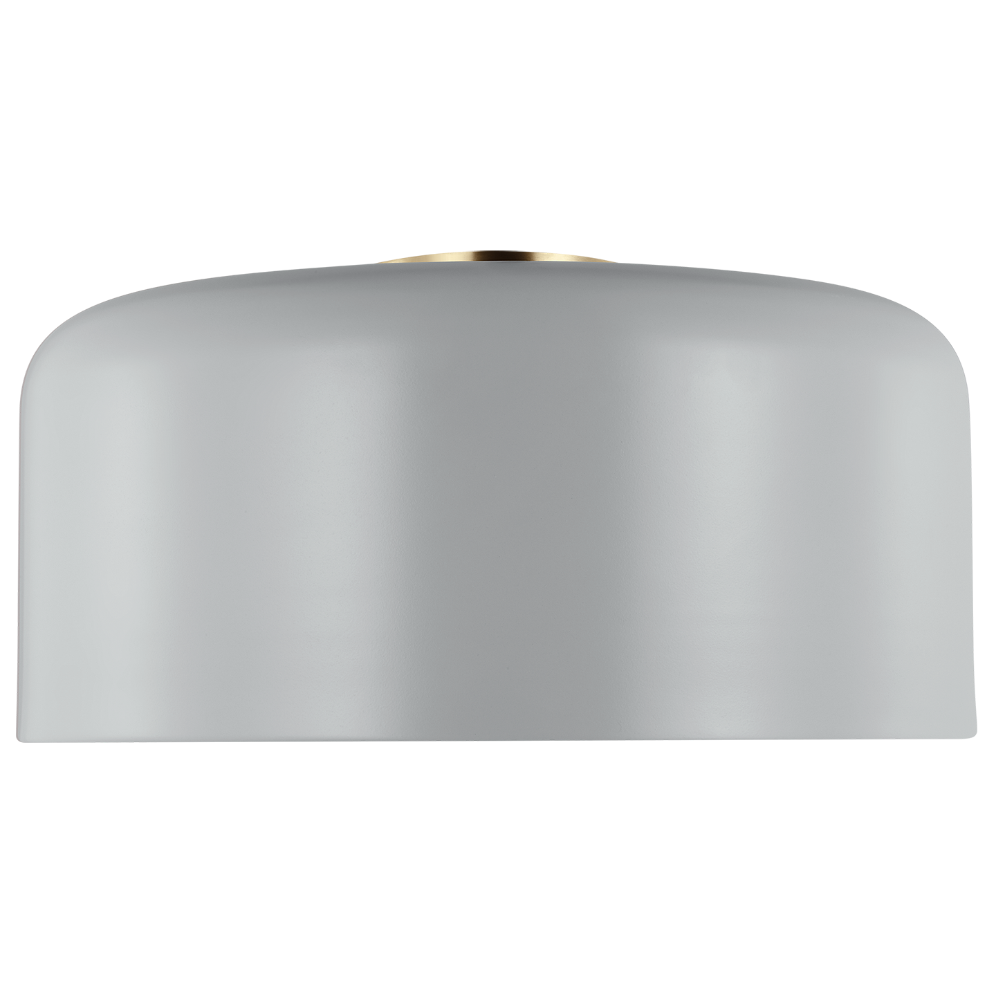 Malone Large Flush Mount Matte Grey Bulbs Inc