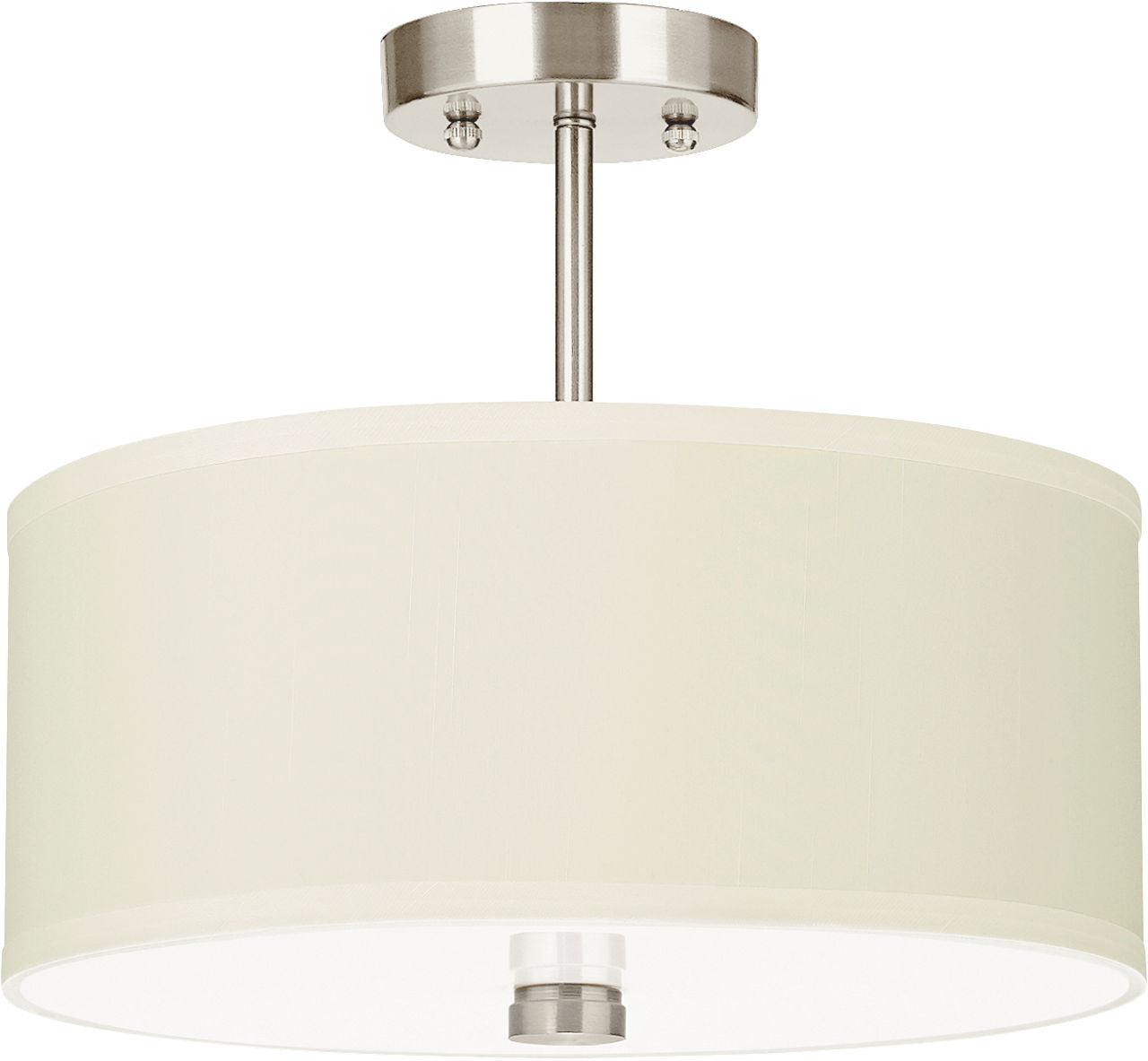 Dayna Two Light Flush / Semi-Flush Convertible Brushed Nickel