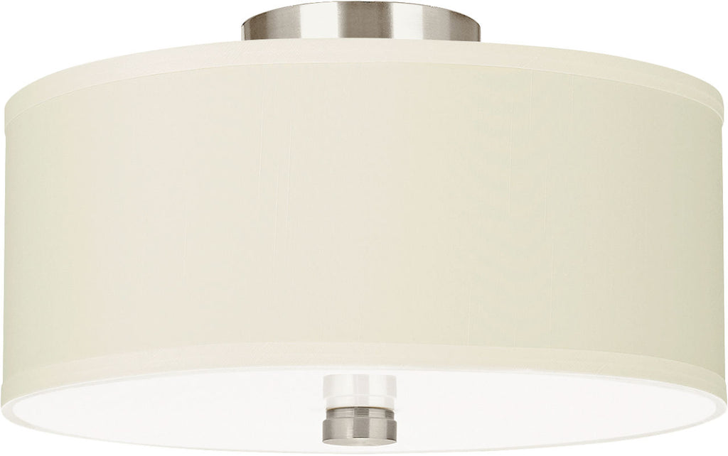 Dayna Two Light Flush / Semi-Flush Convertible Brushed Nickel