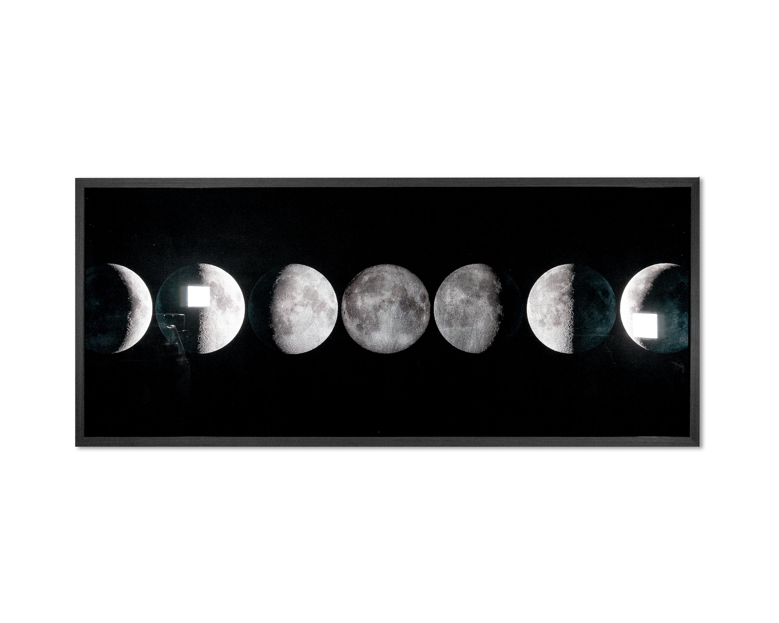 Moon Phases - 72" X 30" - Charcoal Frame