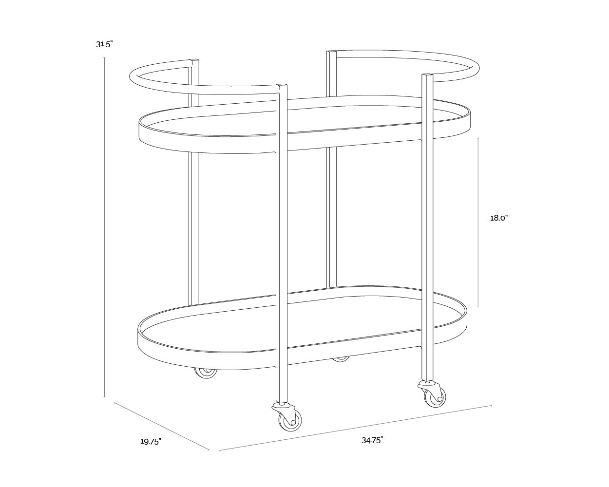 Bartlett Bar Cart