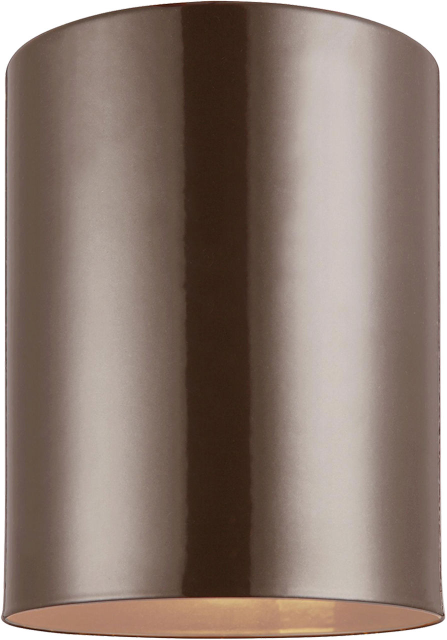 Cylinder 5" Flush Mount | Bronze Bulb(s) Included