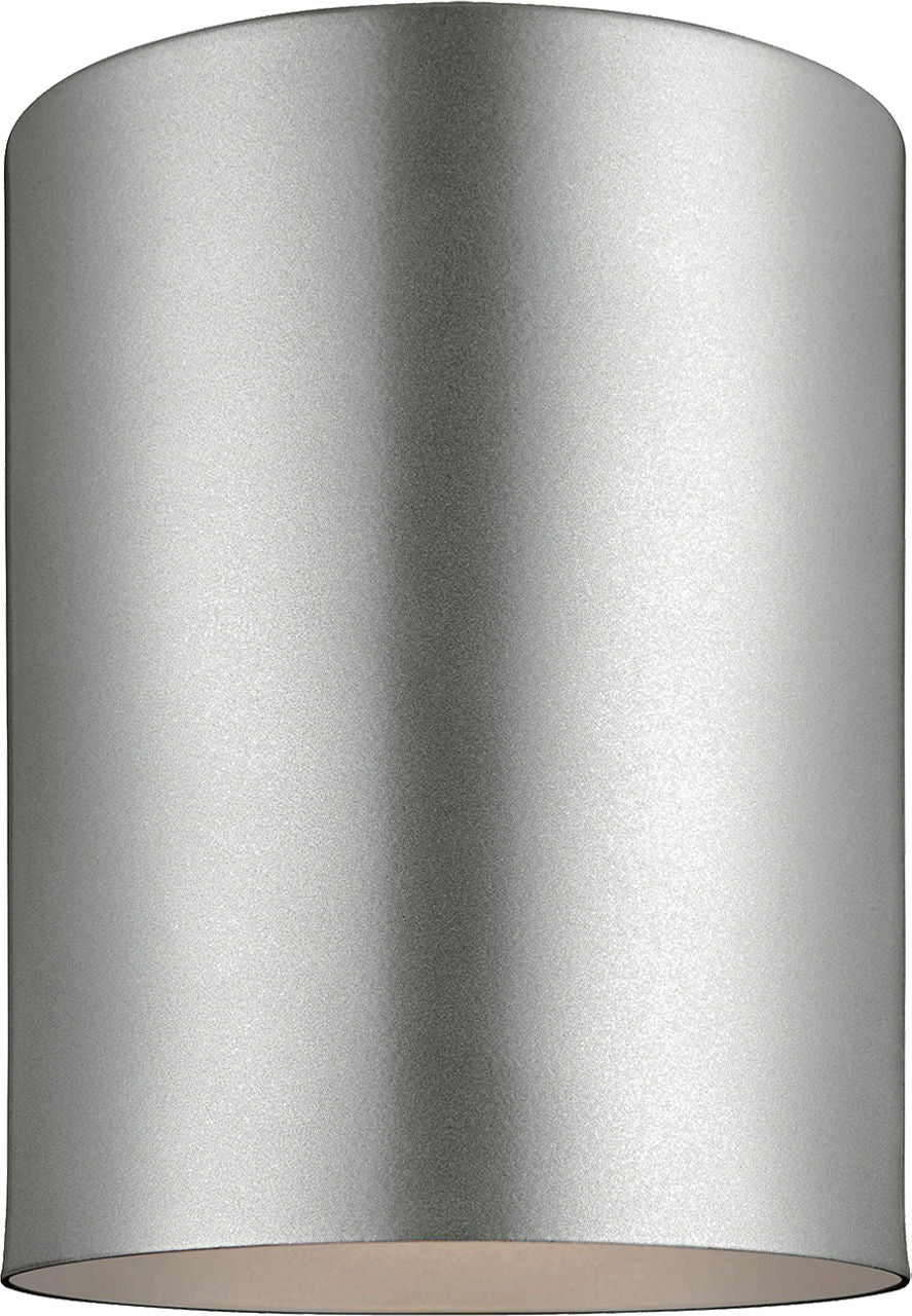 Cylinder 5" Flush Mount | Painted Brushed Nickel Bulb(s) Included