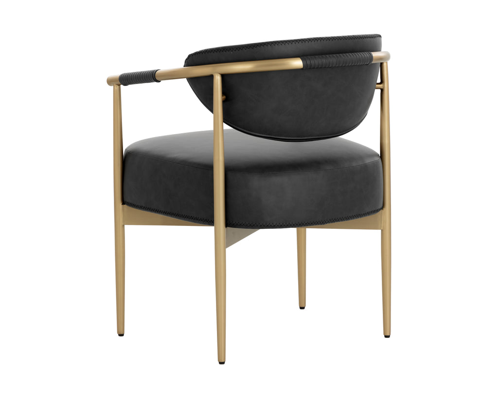 Heloise Dining Armchair - Bravo Black