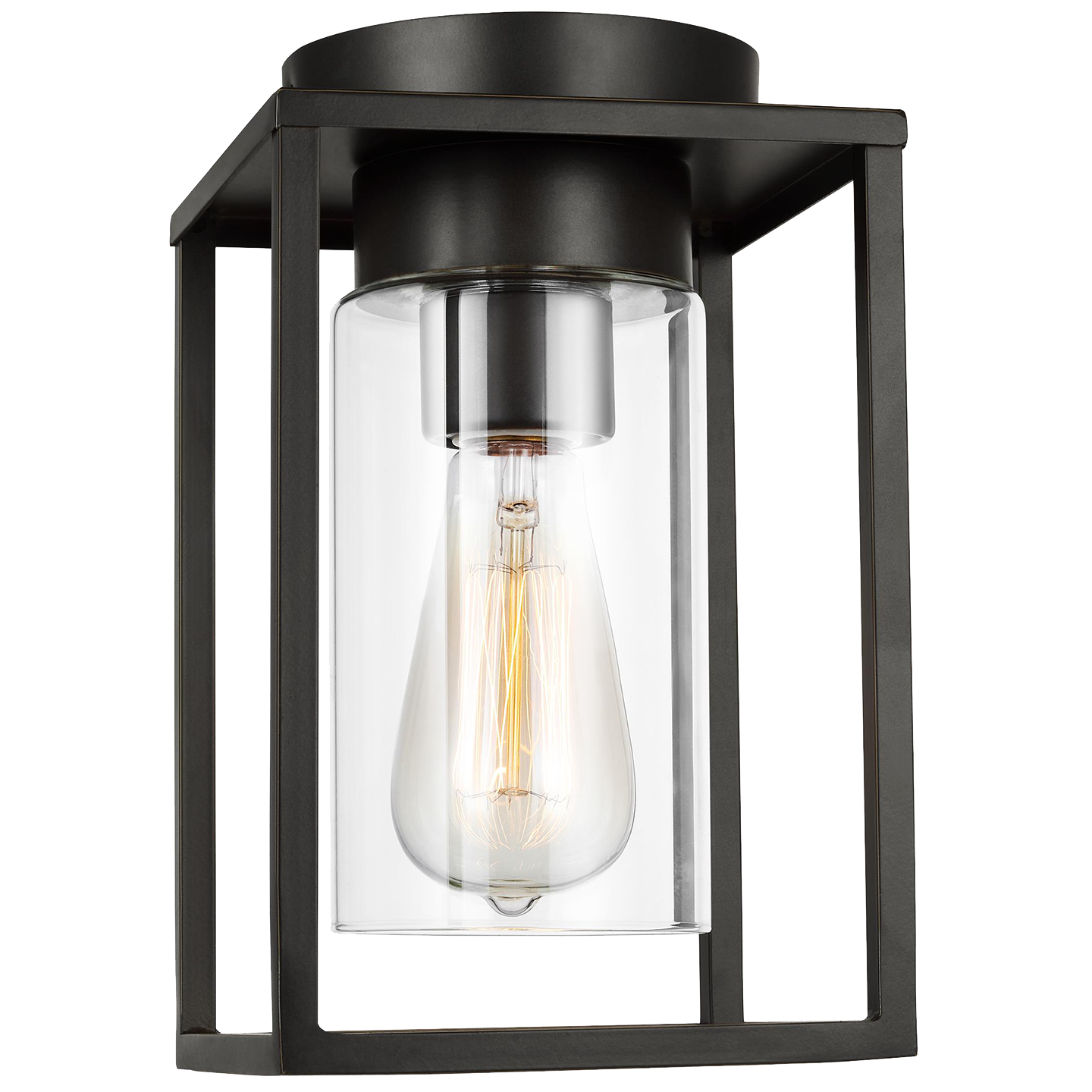 Vado One Light Outdoor Flush Mount Antique Bronze