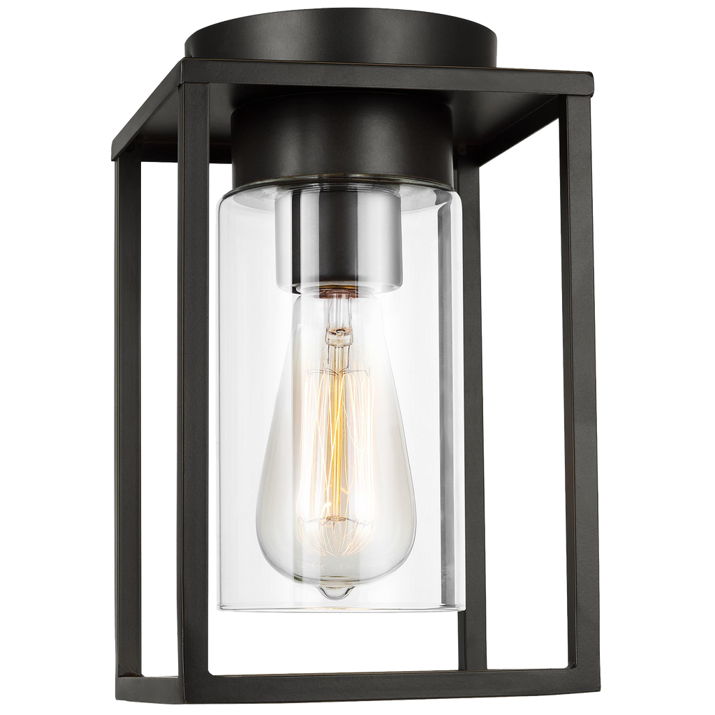 Vado One Light Outdoor Flush Mount Antique Bronze Bulbs Included