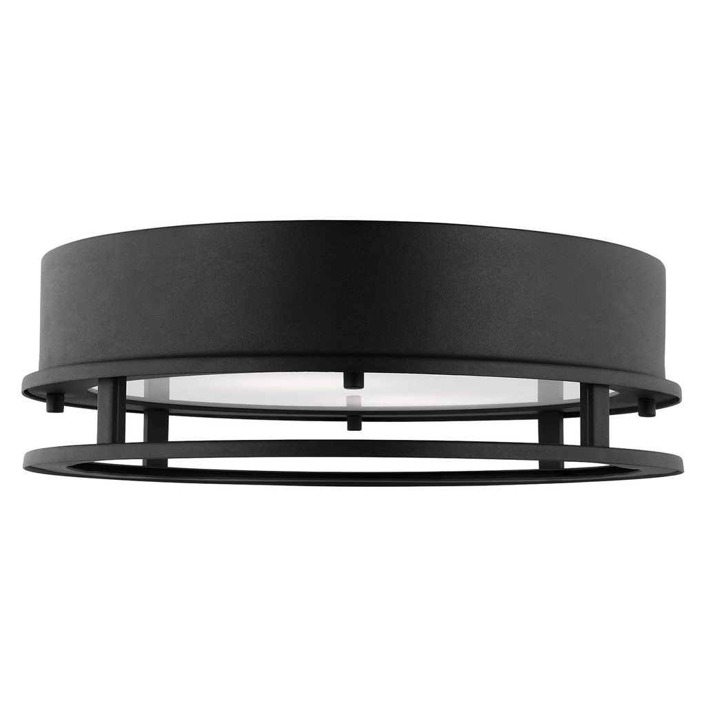 Union LED Outdoor Flush Mount Black Bulbs Inc